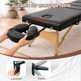 Massage Headrest for Bed Adjustable Massage Face Cradle Home Mattress Top Massage Kit Home Spa and Salon Table Attachment Face Down Pillow Perfect for Eye Surgery Recovery - lunas-mystic-emporium.com Massage Headrest for Bed, Adjustable Massage Face Cradle, Home Mattress Top Massage Kit, Home Spa and Salon Table Attachment, Face Down Pillow Perfect for Eye Surgery Recovery &...