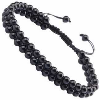 MASSIVE BEADS Double Layer Natural Chakra Healing Power Crystals Macrame Bracelet Yoga Stone Beads Gemstone Meditation Relax Anxiety Bangle for Unisex Women Men