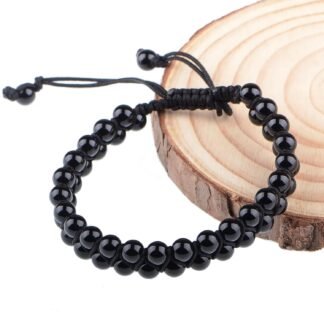 MASSIVE BEADS Double Layer Natural Chakra Healing Power Crystals Macrame Bracelet Yoga Stone Beads Gemstone Meditation Relax Anxiety Bangle for Unisex Women Men