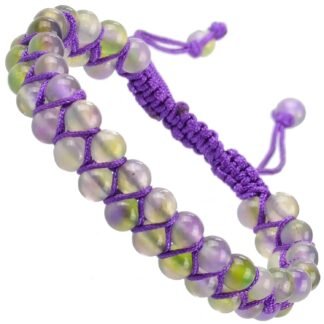 MASSIVE BEADS Double Layer Natural Chakra Healing Power Crystals Macrame Bracelet Yoga Stone Beads Gemstone Meditation Relax Anxiety Bangle for Unisex Women Men