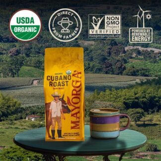 Mayorga Organic Coffee 2lb Cafe Cubano Roast - Dark Roast Whole Bean Specialty Grade Coffee, 100% Arabica, Slow Roasted, Bold and Smooth Flavor with Low Acidity - USDA Organic,...