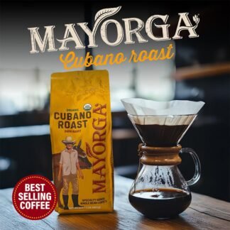 Mayorga Organic Coffee 2lb Cafe Cubano Roast - Dark Roast Whole Bean Specialty Grade Coffee, 100% Arabica, Slow Roasted, Bold and Smooth Flavor with Low Acidity - USDA Organic,...