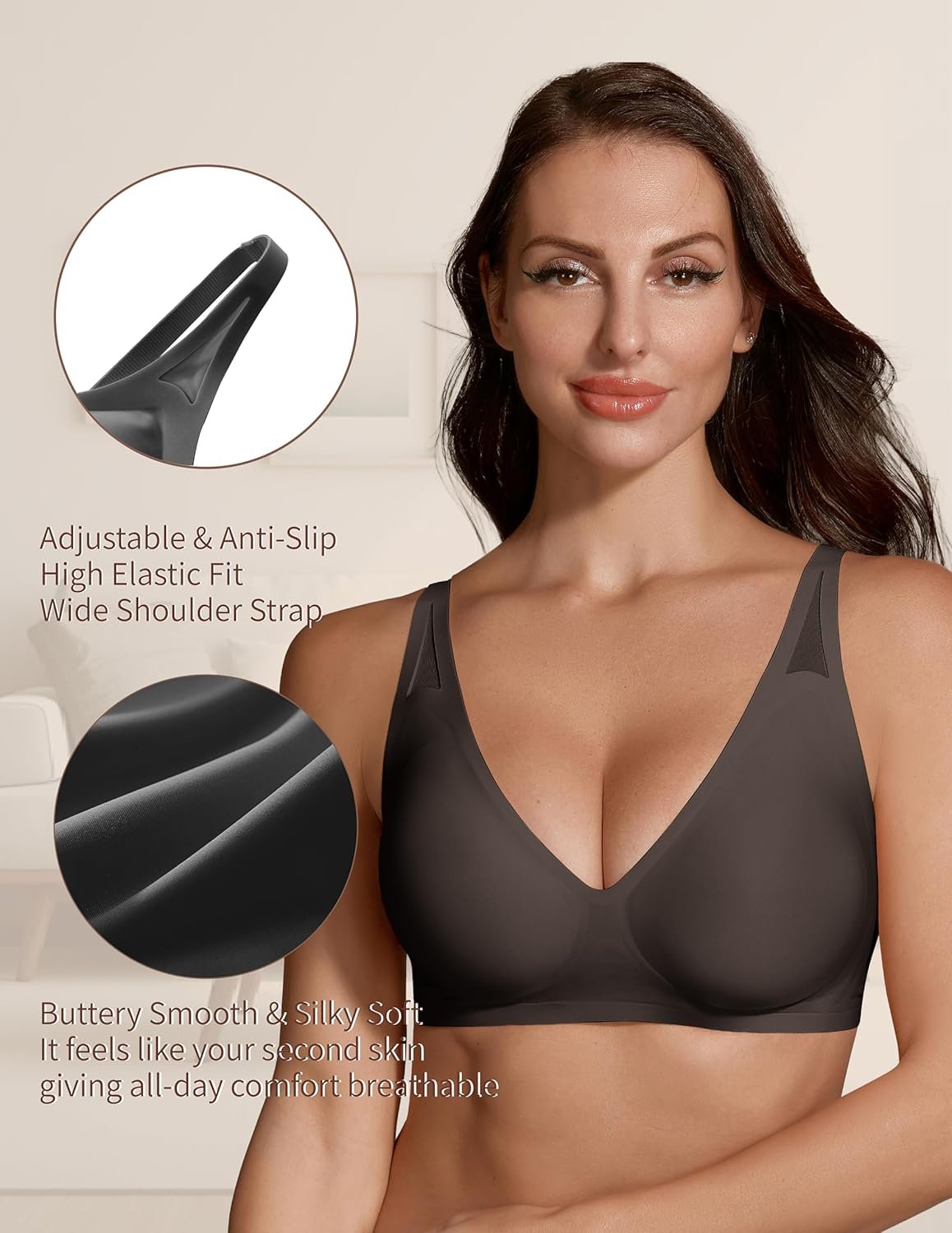 Maywind Jelly Bras for Women Push Up Wireless Deep V Seamless T-Shirt Bra Jelly Wireless Push Up Bra Comfortable Supportive - lunas-mystic-emporium.com Maywind Jelly Bras for Women Push Up Wireless Deep V Seamless T-Shirt Bra, Jelly Wireless Push Up Bra Comfortable Supportive