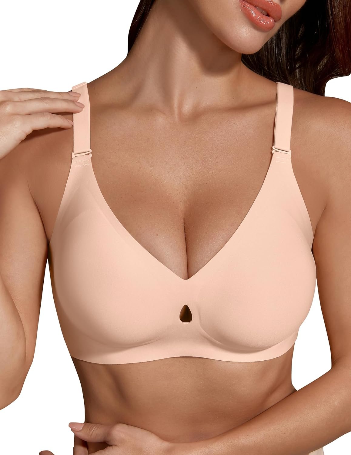 Maywind Jelly Bras for Women Push Up Wireless Deep V Seamless T-Shirt Bra Jelly Wireless Push Up Bra Comfortable Supportive - lunas-mystic-emporium.com Maywind Jelly Bras for Women Push Up Wireless Deep V Seamless T-Shirt Bra, Jelly Wireless Push Up Bra Comfortable Supportive