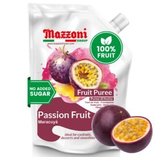 Mazzoni - Passion Fruit Juice Puree, 100% Maracuya, Just Fruit, No Sugar Added, 2.2 lbs (35.2 oz) Real Fruit Mixer for Cocktails, Smoothies, Drinks, Fruit Juice, Convenient...