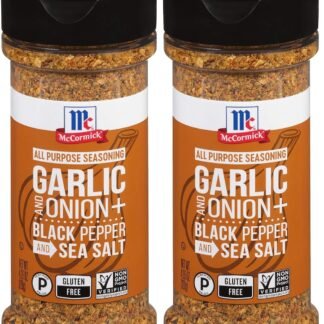 McCormick Garlic and Onion, Black Pepper and Sea Salt All Purpose Seasoning, 4.25 oz (Pack of 2)