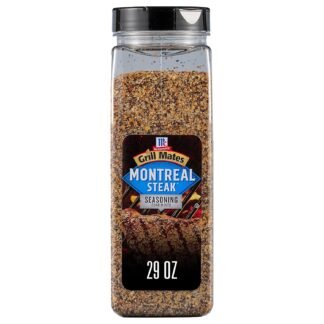 McCormick Grill Mates Montreal Steak Seasoning, 29 oz - One 29 Ounce Container Montreal Steak Rub Seasoning, Ideal for Steaks, Ribs, Burgers and Vegetables for a Zesty Flavor