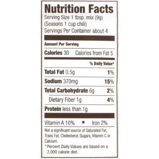 McCormick Organics Chili Seasoning Mix, 1.25 oz (Pack of 12)