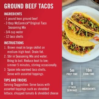 McCormick Original Taco Seasoning Mix, 24 oz