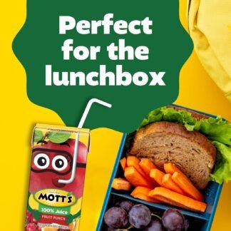 Mott's 100 Percent Fruit Punch Juice, 6.75 fl oz boxes, 32 Count (4 Packs of 8)