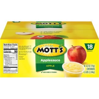 Mott's Applesauce, 4 Oz Cups, 18 Count, No Artificial Flavors, Good Source Of Vitamin C, Nutritious Option For The Whole Family