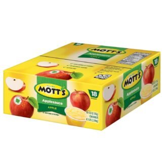Mott's Applesauce, 4 Oz Cups, 18 Count, No Artificial Flavors, Good Source Of Vitamin C, Nutritious Option For The Whole Family