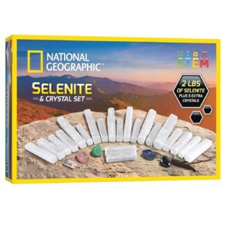 National Geographic Selenite Crystal Set - 2 lbs of Bulk Selenite Wands 5 Premium Crystals Rose Quartz Hematite Aventurine Blue Quartz Raw Crystals Gemstones - lunas-mystic-emporium.com National Geographic Selenite Crystal Set - 2 lbs of Bulk Selenite Wands & 5 Premium Crystals, Rose Quartz, Hematite, Aventurine, Blue Quartz, Raw Crystals, Gemstones