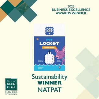 NATPAT Holistic Pet Care Locket – Safe, Durable, Non-Toxic – Designed for Pet Zen Stickers, Pet Training & TrailPatch Outdoor Protection Patches