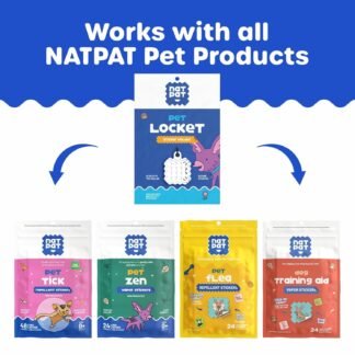 NATPAT Holistic Pet Care Locket – Safe, Durable, Non-Toxic – Designed for Pet Zen Stickers, Pet Training & TrailPatch Outdoor Protection Patches