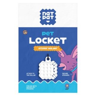NATPAT Holistic Pet Care Locket – Safe, Durable, Non-Toxic – Designed for Pet Zen Stickers, Pet Training & TrailPatch Outdoor Protection Patches