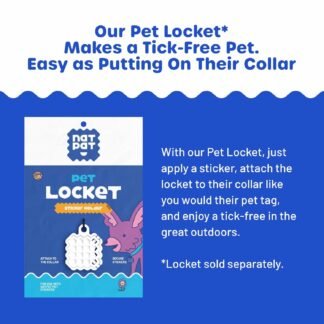 NATPAT Holistic Pet Care Locket – Safe, Durable, Non-Toxic – Designed for Pet Zen Stickers, Pet Training & TrailPatch Outdoor Protection Patches