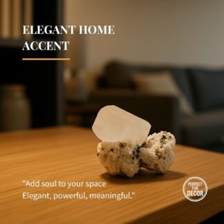 Natural Calcite Crystal from Peru - Authentic Energy Stone Specimen Formed with Several Crystals | Cluster, Druse or Twin Shapes | for Collection, Decoration or Gifting (5 to 6...