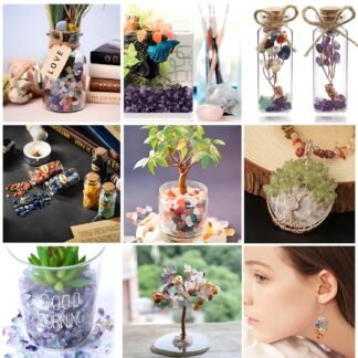 Natural Chip Stone Beads 450pcs Smoky Quartz Chips 5-8mm Genuine Real Irregular Healing Crystal Rocks Hole Drilled DIY Loose Gemstone Beads for Jewelry Making Bracelet Earrings...