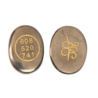 Natural Pyrite Zibu Coin Attract Money Luck Cash Flow Wealth Catcher Crystal Oval Protective Negativity Pocket Feng Shui Stone Money Magnet Good Willpower Grounding