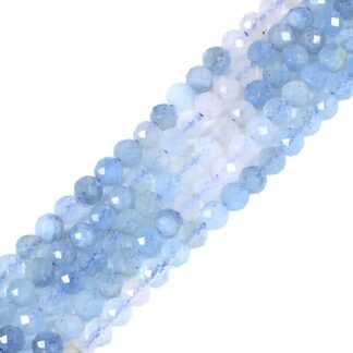 Natural Smoky Quartz 4mm Faceted Round Beads Loose Beads 16 Inch for Jewelry Making Beads