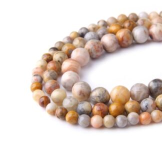 Natural Stone 8mm Smoky Quartz Smooth Round Loose Beads Energy Gemstone DIY for Jewelry Making Bracelet Necklace 1 Strand 15"