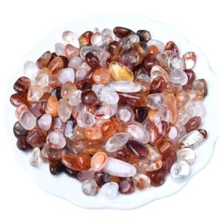 Natural Tiger's Eye Tumbled Chips Crushed Crystal Stone, 7-9mm Polished Healing Crystal Chips Healing Reiki Crystal Jewelry Making Home Decoration