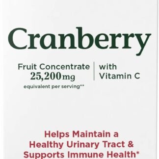 Nature's Bounty Cranberry Dietary Supplement, Supports Urinary Tract and Immune Health, Softgels, 25,200 Mg, 60 Ct