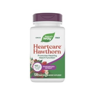 Nature's Way HeartCare Hawthorn Standardized Extract, Promotes Healthy Heart Function*, Gluten free, 120 Tablets (Packaging May Vary)