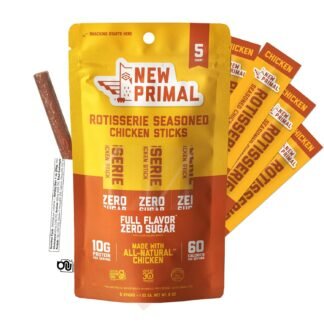 New Primal Rotisserie Chicken Sticks Zero Sugar High Protein Snack Gluten Free Whole30 Healthy Snacks Keto and Paleo Friendly Jerky Meat Stick 10g Protein 5 Count - lunas-mystic-emporium.com New Primal Rotisserie Chicken Sticks, Zero Sugar High Protein Snack, Gluten Free Whole30 Healthy Snacks, Keto and Paleo Friendly, Jerky Meat Stick, 10g Protein, 5 Count