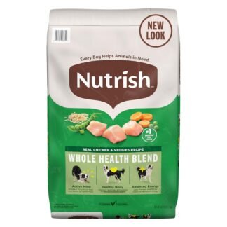 Nutrish Real Chicken & Veggies Recipe Whole Health Blend Dry Dog Food, 28 lb. Bag, Packaging May Vary (Rachael Ray)
