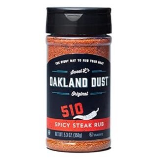 Oakland Dust® 510 Spicy Steak Rub – 5.5 oz Bold BBQ Seasoning for Steaks, Burgers & Beef – Spicy Dry Rub for Grilling, Smoking & Pan-Searing – Small Batch Craft Spice Blend