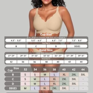 OEAK Women Bras No Underwire Scalloped Push Up Buttery Soft Tshirt Bra Seamless Full Coverage Convertible Everyday Bra - lunas-mystic-emporium.com OEAK Women Bras No Underwire Scalloped Push Up Buttery Soft Tshirt Bra Seamless Full Coverage Convertible Everyday Bra