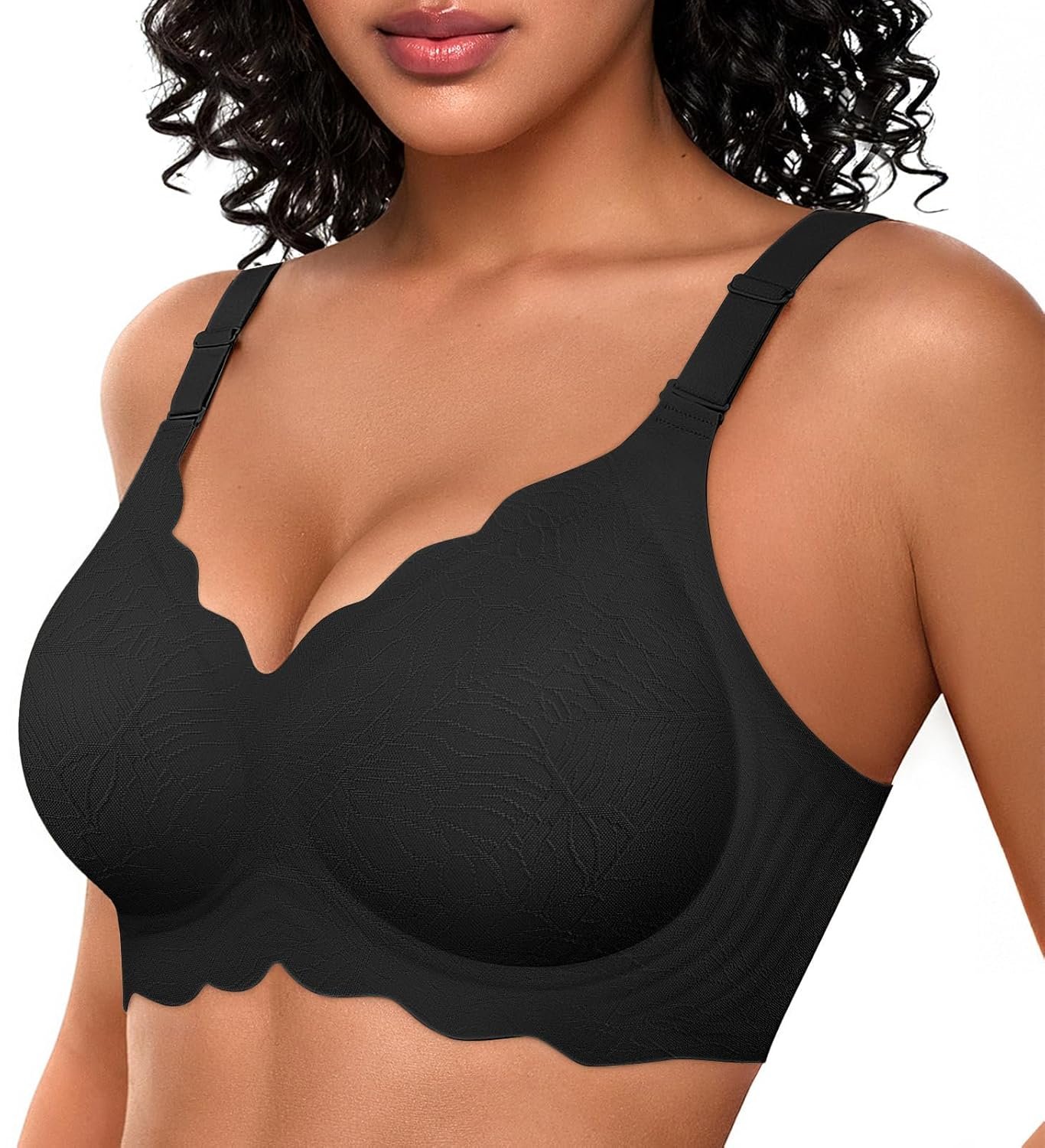 OEAK Women Bras No Underwire Scalloped Push Up Buttery Soft Tshirt Bra Seamless Full Coverage Convertible Everyday Bra - lunas-mystic-emporium.com OEAK Women Bras No Underwire Scalloped Push Up Buttery Soft Tshirt Bra Seamless Full Coverage Convertible Everyday Bra