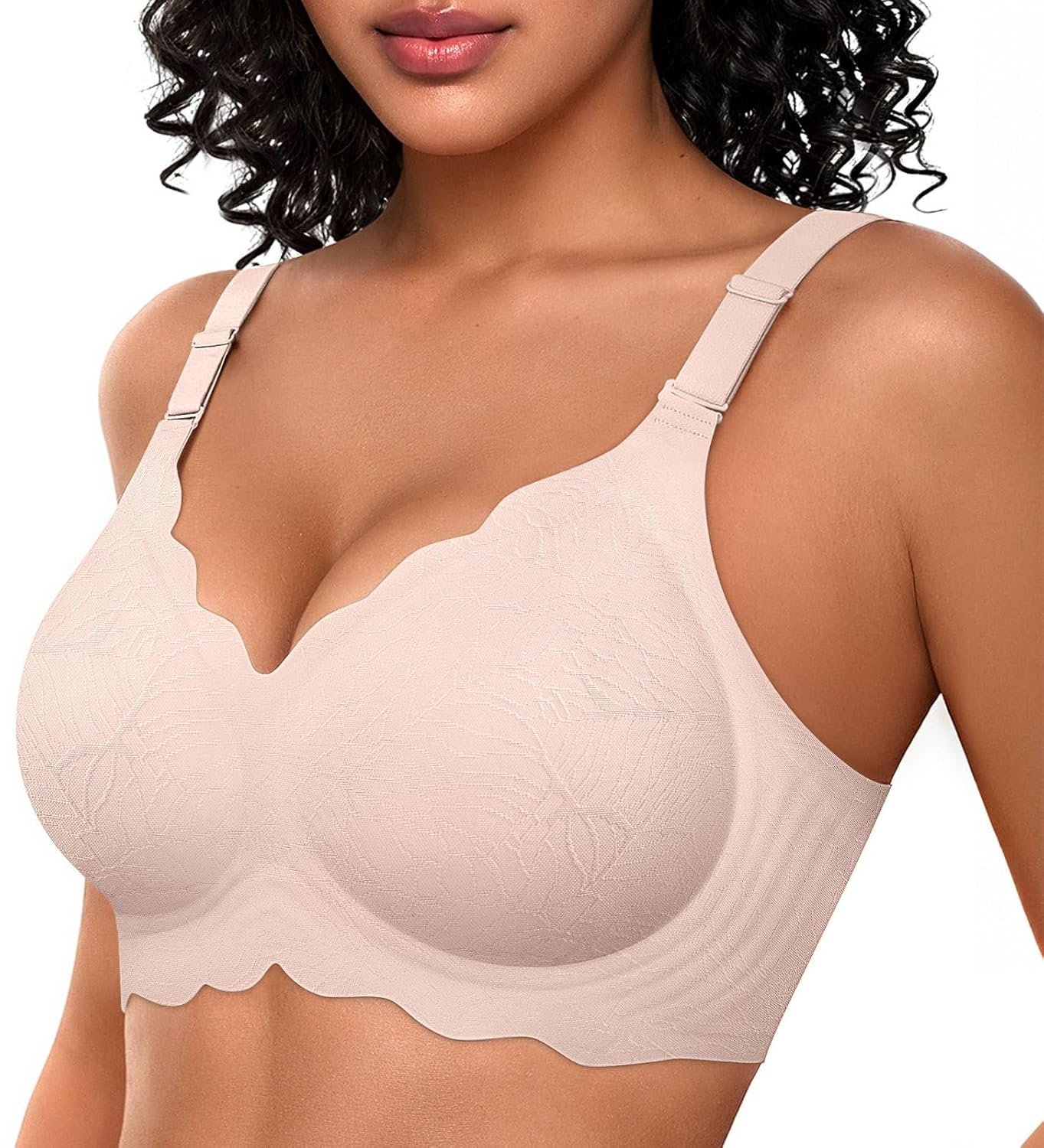 OEAK Women Bras No Underwire Scalloped Push Up Buttery Soft Tshirt Bra Seamless Full Coverage Convertible Everyday Bra - lunas-mystic-emporium.com OEAK Women Bras No Underwire Scalloped Push Up Buttery Soft Tshirt Bra Seamless Full Coverage Convertible Everyday Bra