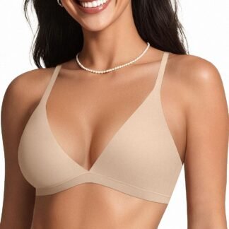 OEAK Womens Comfortable Triangle Bras No Underwire Sexy Plunge Unlined Bralette Pull On Bra Seamless Everyday Tshirt Bras - lunas-mystic-emporium.com OEAK Womens Comfortable Triangle Bras No Underwire Sexy Plunge Unlined Bralette Pull On Bra Seamless Everyday Tshirt Bras