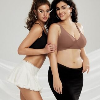 OEAK Womens Deep V Bras Wireless Comfortable Bra Supportive No Underwire Bras Tshirt Push Up Bralettes Plunge Seamless Bra - lunas-mystic-emporium.com OEAK Womens Deep V Bras Wireless Comfortable Bra Supportive No Underwire Bras Tshirt Push Up Bralettes Plunge Seamless Bra