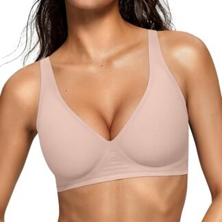 OEAK Womens Deep V Bras Wireless Comfortable Bra Supportive No Underwire Bras Tshirt Push Up Bralettes Plunge Seamless Bra - lunas-mystic-emporium.com OEAK Womens Deep V Bras Wireless Comfortable Bra Supportive No Underwire Bras Tshirt Push Up Bralettes Plunge Seamless Bra