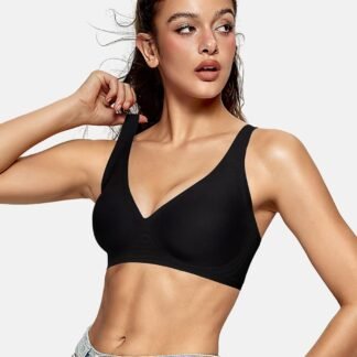 OEAK Womens Deep V Bras Wireless Comfortable Bra Supportive No Underwire Bras Tshirt Push Up Bralettes Plunge Seamless Bra - lunas-mystic-emporium.com OEAK Womens Deep V Bras Wireless Comfortable Bra Supportive No Underwire Bras Tshirt Push Up Bralettes Plunge Seamless Bra