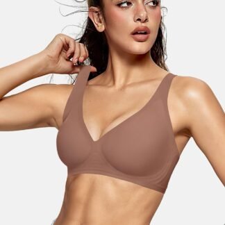 OEAK Womens Deep V Bras Wireless Comfortable Bra Supportive No Underwire Bras Tshirt Push Up Bralettes Plunge Seamless Bra - lunas-mystic-emporium.com OEAK Womens Deep V Bras Wireless Comfortable Bra Supportive No Underwire Bras Tshirt Push Up Bralettes Plunge Seamless Bra