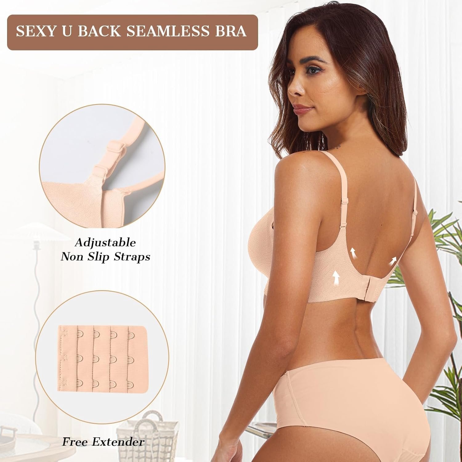 OEAK Womens Wireless Bras Comfortable Push Up Bra No Underwire Bra Full Support Lift Bralette Everyday Seamless Tshirt Bras - lunas-mystic-emporium.com OEAK Womens Wireless Bras Comfortable Push Up Bra No Underwire Bra Full Support Lift Bralette Everyday Seamless Tshirt Bras