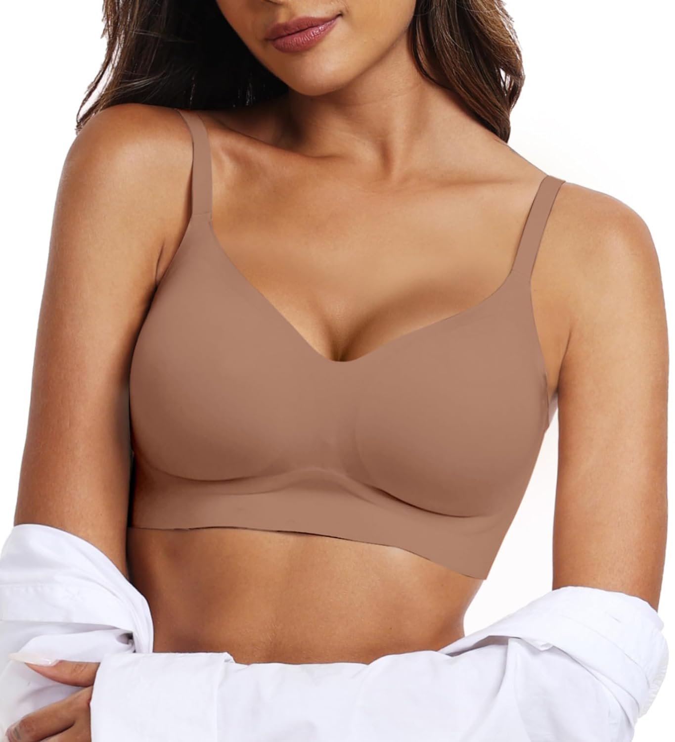 OEAK Womens Wireless Bras Comfortable Push Up Bra No Underwire Bra Full Support Lift Bralette Everyday Seamless Tshirt Bras - lunas-mystic-emporium.com OEAK Womens Wireless Bras Comfortable Push Up Bra No Underwire Bra Full Support Lift Bralette Everyday Seamless Tshirt Bras