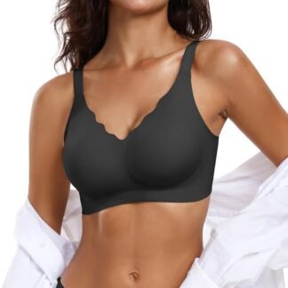 OEAK Womens Wireless Bras Push Up Support Full Coverage Bralettes No Underwire Bra Comfortable Everyday Seamless Tshirt Bras