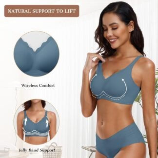 OEAK Womens Wireless Bras Push Up Support Full Coverage Bralettes No Underwire Bra Comfortable Everyday Seamless Tshirt Bras - lunas-mystic-emporium.com OEAK Womens Wireless Bras Push Up Support Full Coverage Bralettes No Underwire Bra Comfortable Everyday Seamless Tshirt Bras