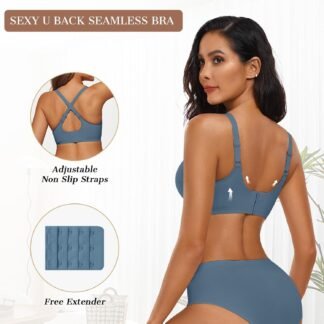 OEAK Womens Wireless Bras Push Up Support Full Coverage Bralettes No Underwire Bra Comfortable Everyday Seamless Tshirt Bras - lunas-mystic-emporium.com OEAK Womens Wireless Bras Push Up Support Full Coverage Bralettes No Underwire Bra Comfortable Everyday Seamless Tshirt Bras