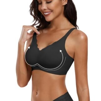 OEAK Womens Wireless Bras Push Up Support Full Coverage Bralettes No Underwire Bra Comfortable Everyday Seamless Tshirt Bras