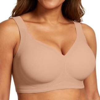 OEAK Womens Wireless Jelly Bra Plus Size Supportive Seamless Bras Full Coverage Push Up Comfortable No Underwire Tshirt Bras - lunas-mystic-emporium.com OEAK Womens Wireless Jelly Bra Plus Size Supportive Seamless Bras Full Coverage Push Up Comfortable No Underwire Tshirt Bras