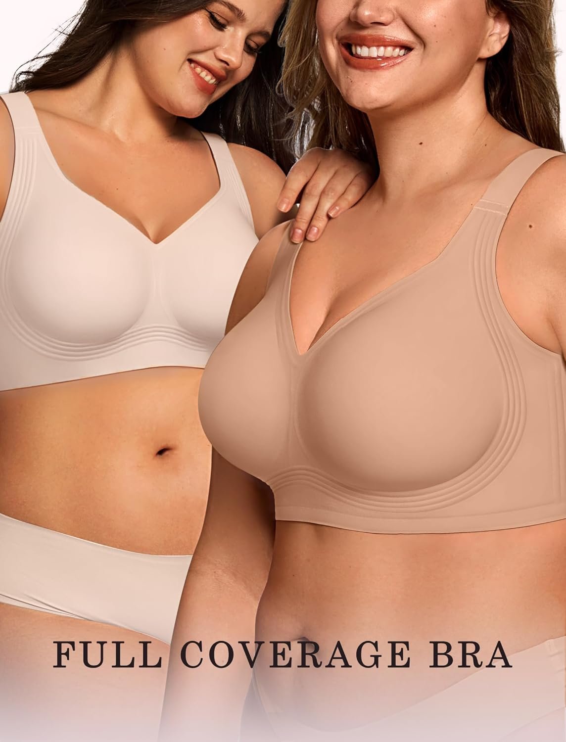 OEAK Womens Wireless Jelly Bra Plus Size Supportive Seamless Bras Full Coverage Push Up Comfortable No Underwire Tshirt Bras - lunas-mystic-emporium.com OEAK Womens Wireless Jelly Bra Plus Size Supportive Seamless Bras Full Coverage Push Up Comfortable No Underwire Tshirt Bras
