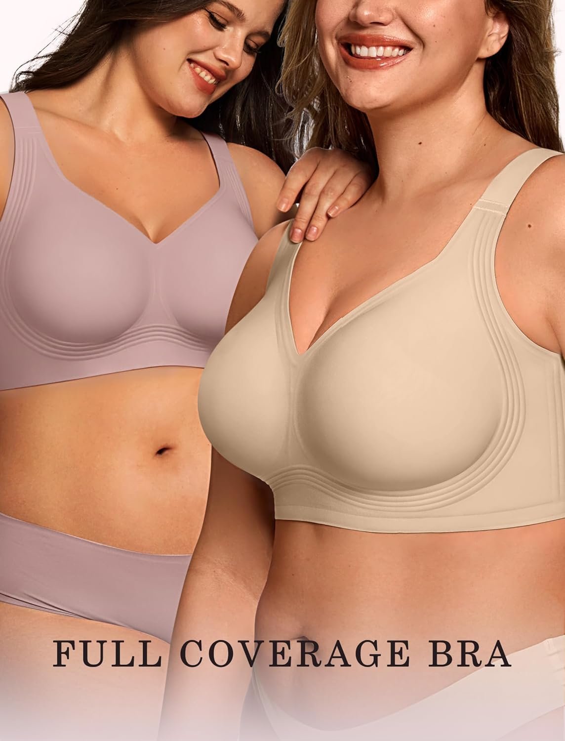 OEAK Womens Wireless Jelly Bra Plus Size Supportive Seamless Bras Full Coverage Push Up Comfortable No Underwire Tshirt Bras - lunas-mystic-emporium.com OEAK Womens Wireless Jelly Bra Plus Size Supportive Seamless Bras Full Coverage Push Up Comfortable No Underwire Tshirt Bras