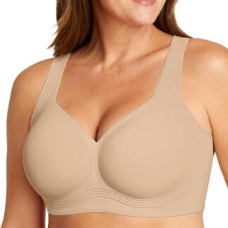 OEAK Womens Wireless Jelly Bra Plus Size Supportive Seamless Bras Full Coverage Push Up Comfortable No Underwire Tshirt Bras - lunas-mystic-emporium.com OEAK Womens Wireless Jelly Bra Plus Size Supportive Seamless Bras Full Coverage Push Up Comfortable No Underwire Tshirt Bras